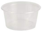 50 Dressingbecher, PP rund 80 ml Ø 7,1 cm · 3,5 cm transparent, 1 x 50 Stück