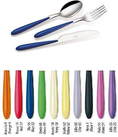 Posate 24pz caribe nero n.1 eme posaterie