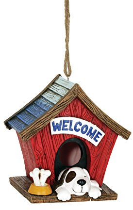 Spoontiques 10182 Hundehaus Vogelhaus, Weiß