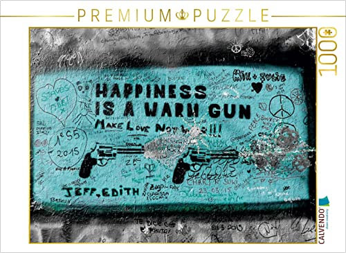 CALVENDO Puzzle An der John Lennon Wall in Prag 1000 Teile Lege-Größe 64 x 48 cm Foto-Puzzle Bild von Roger Salzenberg