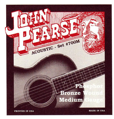 John Pearse Strings® 700M For Acoustic Guitar - Phosphor Bronze Wound - Medium Gauge 13-56