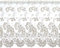 Plauener Spitze by Modespitze, Store Bistro Gardine Tüllgardine Florentiner mit Stangendurchzug, hochwertige Stickerei, Höhe 57 cm, Breite 118 cm, Creme