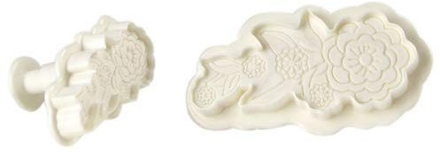 Ausstecher Ornament mit Blumen m Auswurf COXIMUS 2-teilig Größe 90, 65mm