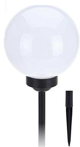 Spetebo LED Solarlampe mit Erdspieß - 20 cm - höhenverstellbar in 2 Größen - mit 4 weißen LEDs