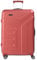 travelite 4-Rad Koffer Größe L mit TSA Schloss, Gepäck Serie VECTOR: Robuster Hartschalen Trolley in stylischen Farben, 072049-88, 77 cm, 103 Liter, koralle (rot)