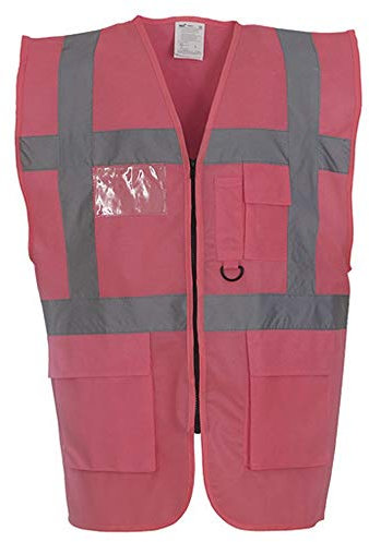 Yoko - Gilet De Sécurité Haute Visibilité Pour Les Gestionnaires / Executifs - Unisexe - Coton, S, Rose
