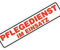 Magnetschild Magnettafel Schild Pflegedienst im Einsatz 300x70 mm 0,9 mm stark haftend runde Kanten