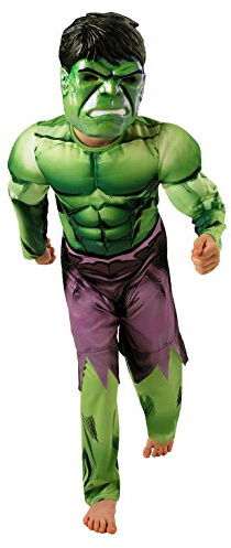 Rubie's Official Deluxe Incredible Hulk Boys Fancy Dress Kids Marvel Superhero Childrens Costume Large Ages 7 -8
