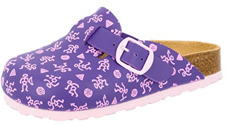 Lico Bioline Clog Kids, Zoccoli, Viola (Lila/Rosa Lila/Rosa), 34 EU