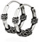 NKlaus PAAR 925 STERLING SILBER Keltische Bali Ohrringe Creolen s 13mm 7095