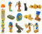 Safari 699304 Toob – Spielset Altes Ägypten, Gelb
