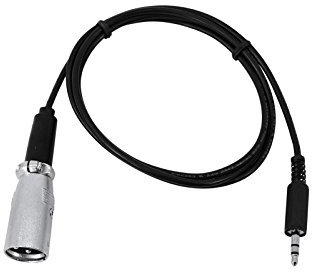 Wentronic - Adaptador DMX (clavija jack de 3,5 mm, XLR de 1 m)