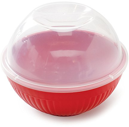 Nordic Ware Quick Pop Servier-Druckknopf, 8 Tassen, Rot