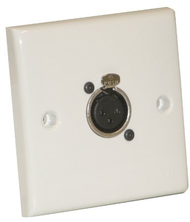 AV Wall Plate with 1 x 3 Pin Female XLR Socket (NC3FDL1)