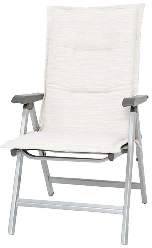 H.G. 6647320 Auflage Sylt für Sessel hoch, 75% Polyester / 25% Baumwolle, L 118 x B 48 x H 4 cm