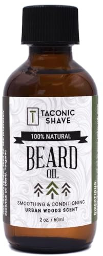 Taconic Shave S Premium All Natural Bartöl – Pflegt, macht weich und verleiht Glanz – 2-Unzen-Flasche (Urban Woods)