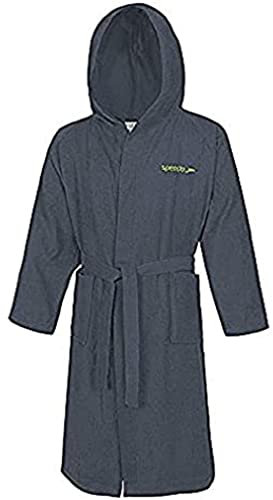 Speedo Microterry Adult, Accappatoio Uomo, Blu (Navy), XL
