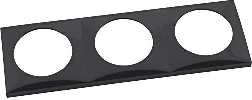 Berker 918192510 Integro Flow Rahmen 3-Fach schwarz glänzend