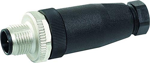 Murr ELEKTRONIK 7000-12761-0000000 18 AWG, Accepts Cable Diameter Size 6-8MM, Field-WIREABLE, IP67., M12 Barrel 5-PIN Male AXIAL Connection, MURRELEKTRONIK Connector, Screw Terminal Connection