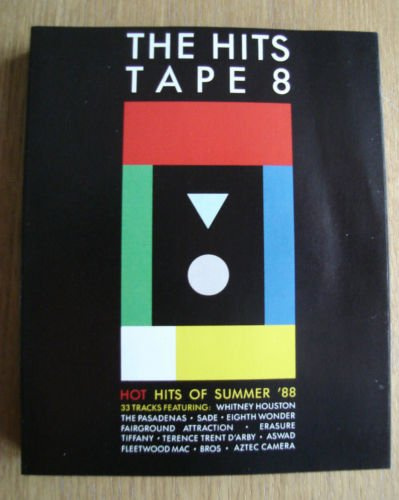 THE HITS TAPE 8. 1988 33 TRACK DOUBLE AUDIO CASSETTE TAPE SET. HITS C8