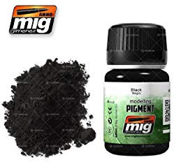 Ammo MIG-3001 Pigmente (35 ml), Schwarz, Mehrfarbig