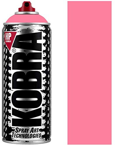 KOBRA HP Spray Paint - Matt Finish, Acrylic, 400ml Can - Colour: HP5000 Light Fuchsia