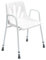NRS Healthcare Shower Chair with Arms P01560 - Height Adjustable (Eligible for VAT Relief in The UK)