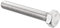 Sourcingmap, bulloni esagonali M8 M8 - 1,25 x 55 mm UNC, viti a testa esagonale A2-70(304), in acciaio inox, completamente filettate, 10 pezzi