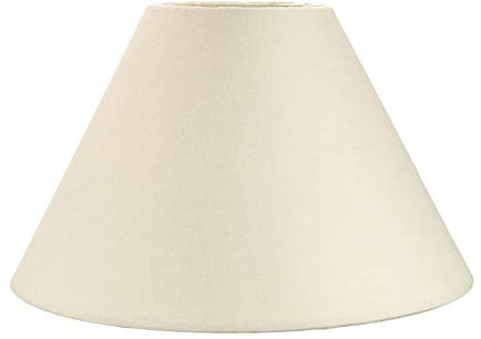 Traditional 12 Cream Cotton Coolie Lampshade Suitable for Table Lamp or Pendant by Happy Homewares