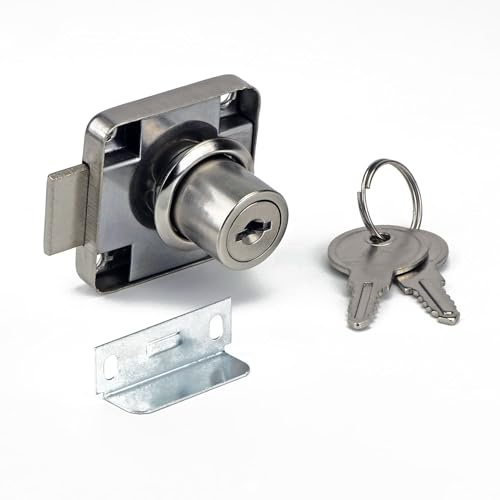 Mprofi MT® 2 Stück | Schrankschloss | Möbelschloss | Aufschraubschloss | Schrankschloss Mit Schlüssel | Möbelschloss Mit Schlüsse | Riegelschloß | Schubladenschloss | Möbelschlösser | B/2