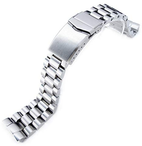 22mm Schaftfräser 316l Edelstahl Uhrenarmband für Seiko New Turtles SRP777, gebürsteter V-Verschluss