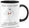 Tassenbrennerei Tasse mit Spruch Alles Gute Papa wünscht Dir Dein bester Schwimmer - Kaffeetasse lustig Geschenk - Spülmaschinenfest (Schwarz)