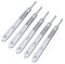 Stainless Steel Set of 5 Pieces Surgical Blades Handles Modelling Art Crafty Tools No.3 BP Scalpel Handles