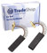 Trade-Shop Lot de 2 charbons moteur 5 x 12,5 x 36 mm pour Bosch Maxx 6 WAE28140/09 WAE24320/05 WAE28140/15 WAE24470GB/11 WAE28140/14 WAE24490/0 7 balais de charbon. Charbon abrasif