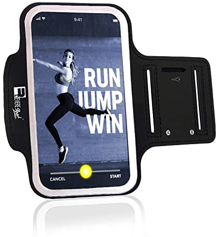 RevereSport Samsung Galaxy Ultra S25/S24/S23/S22/S21/S20 Armband. Sports Arm Phone Case Holder for Running, Exercise, Gym Workouts (6.9)
