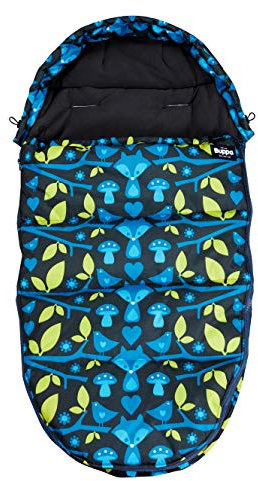 The Buppa Brand 9A110101 Universeller WinterFußsack für Kinderwagen Foxy, schwarz