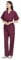 MISEMIYA - Unisex-Schrubb-Set - Medizinische Uniform mit Oberteil und Hose ref.6801-6802 - Small, Granat 68