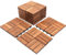 SWANEW 3m² Holzfliesen Mosaik Akazienholz Fliese 33 Stück 30x30 cm Balkonfliesen Gartenfliesen Terrassenfliesen für Garten Terrasse Balkon
