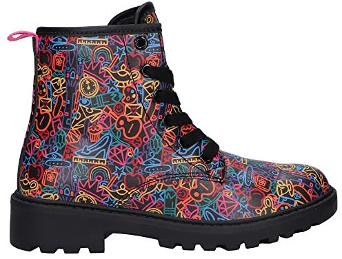 Geox J Casey Girl D, Stivaletti Bambine e ragazze, Nero (Black/Multicolor), 29 EU