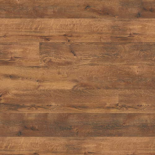 Sol stratifié TRECOR® Classic - 7 mm d'épaisseur - Système de clic NK AC3/31 - Garantie 15 ans - Format : 1285 x 190 mm - Vous achetez 1 m² (sol stratifié | échantillon, Trend Oak Dark)