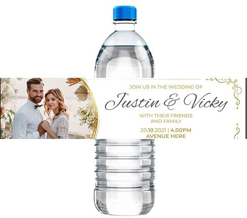 Etiqueta Personalizada para Botella De Agua, Envoltorios para Decoración De Niños, Fiesta De Cumpleaños, Cumpleaños, Boda, Baby Shower, 30 Uds. (E)