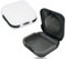 SQHY 2 Pack Hearing Aid Cases (One Black and one White), Waterproof Hearing Aid Protection Storage Box, Built in High Elastic Silicone Air Cushion Ball to Prevent The Hearing Aid from Broken