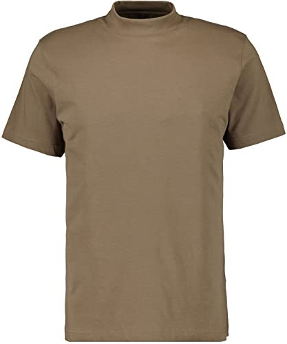 RAGMAN Herren Stehkragenshirt Kurzarm Kastanie-089, 5XL
