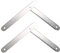 SM SunniMix 2Pcs Aluminum Step Ladder Hinge Metal Bracket for Folding Step Herringbone Ladder, White