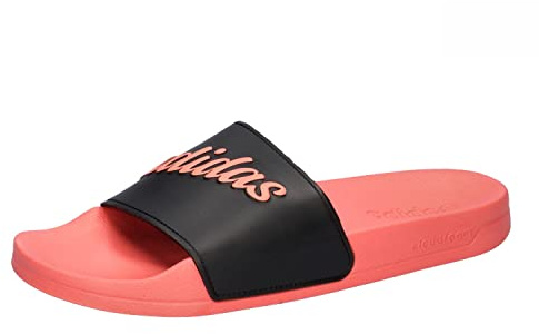 adidas Damen ADILETTE SHOWER, Coral fusion / Core black / Coral fusion, 44.5 EU