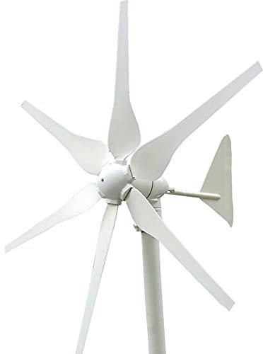 Generador de viento horizontal de 220 V, 8000 W, 6 aspas, generador de turbinas de viento de energía con controlador para el hogar
