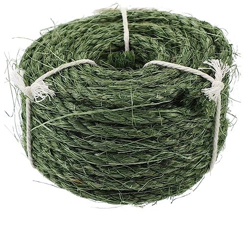 POPETPOP Natürliches Sisalseil -1 Rolle Robuste Juteschnur Katzenkratzbaum Ersatzseil Reparatur Genesung DIY Kratzbaum Turm Kratzbaum Grün