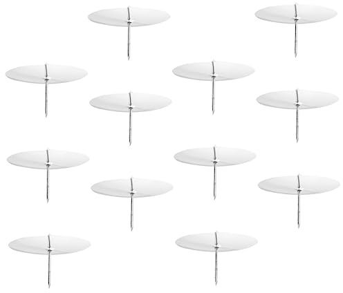 Warmhm 12st Leuchterplatten Kerzenstecker Stabkerzen Geburtstagstorte Kerzenzubehör Kuchenkerzenbasis Kerzenclips Für Kuchen Kerzenhalter Kuchen Teelicht Clip Eisen Kuchenstand Metall