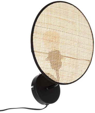 Atmosphera - Applique murale Olme en paille et métal D27cm