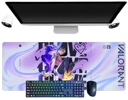 Valorant Clove XL Multifunction Gaming Mouse Mat 3 mm Office Non-Slip Textured Surface for Computer Gamer-Office-Home and Laptops